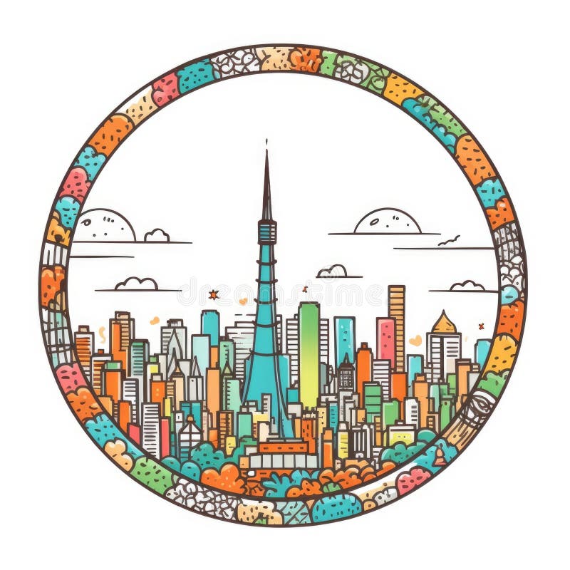 Tokyo Doodle Stock Illustrations 1,029 Tokyo Doodle Stock