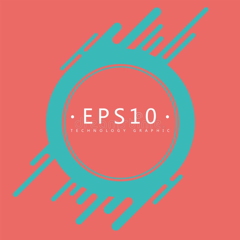 Circle shaped abstract graphic, banner advertising background vector illustration