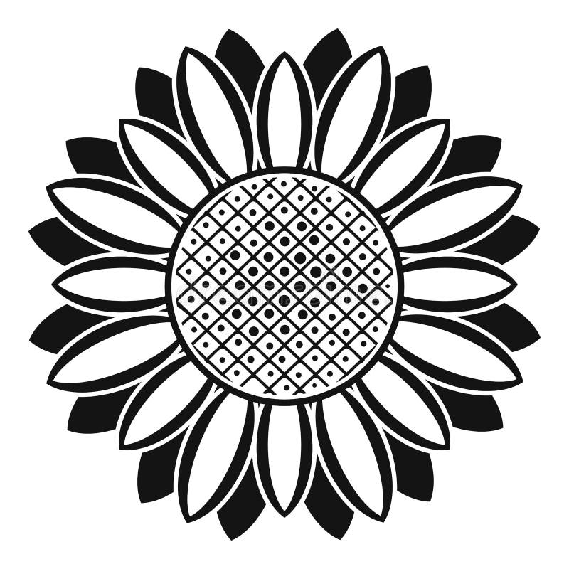 Download Circle Of Sunflower Icon, Flat Style Stock Vector ...