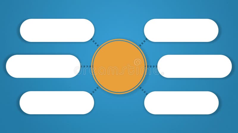 Circle tree diagram for presentation.typo topic box. 6