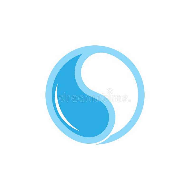 Circle water geometric shine logo vector vector illustration