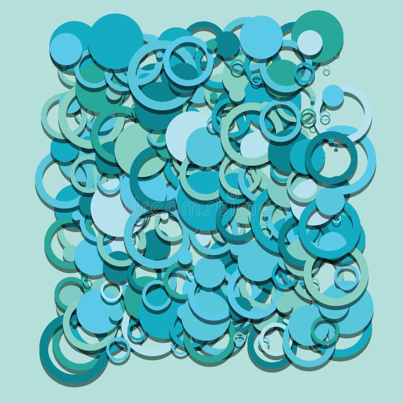 Circles abstract vector