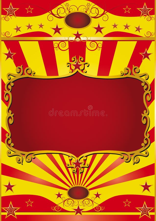Circo del marco del cartel stock de ilustración Circo del marco del cartel stock de ilustración