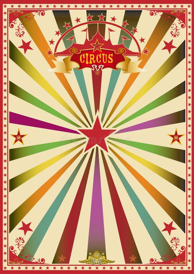 A wonderful circus poster for a big party !. A wonderful circus poster for a big party !