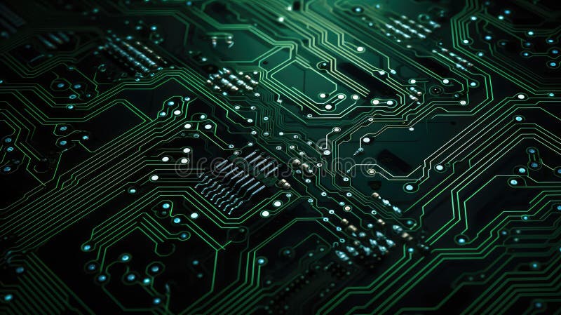 Circuit background pattern technology stock illustration