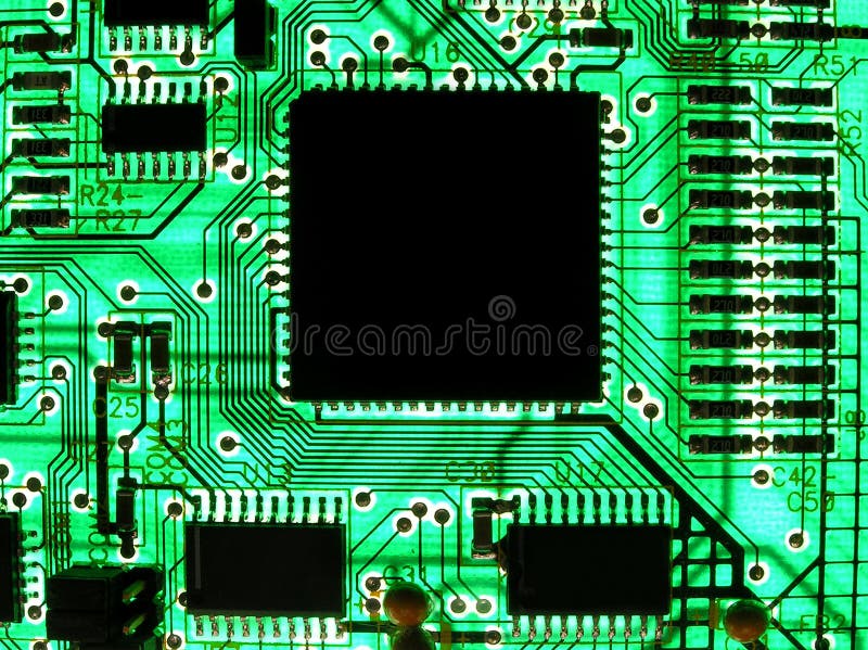 Un circuito di elettronica di bordo.