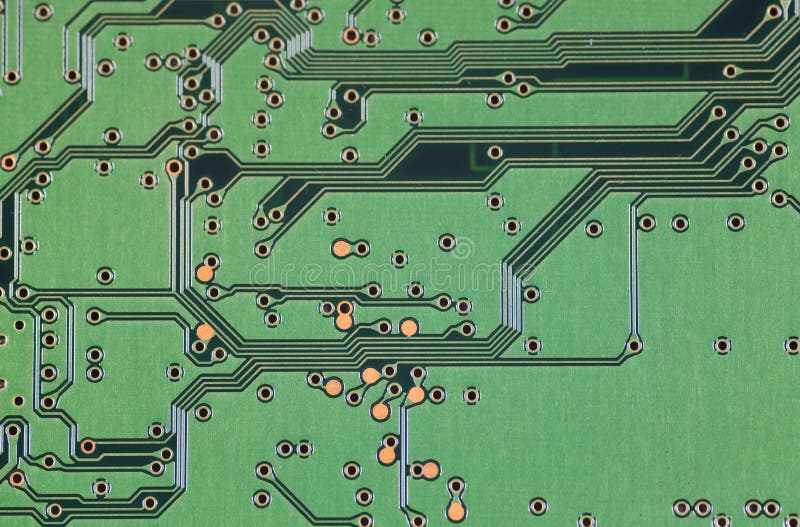Immagine da scheda a circuito stampato.