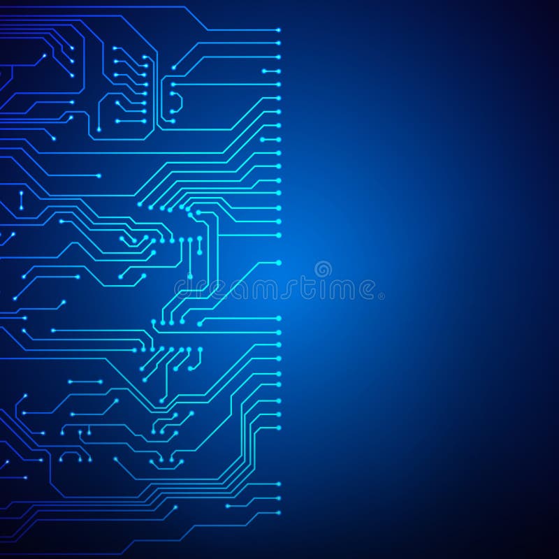 Circuit board background vector illustration