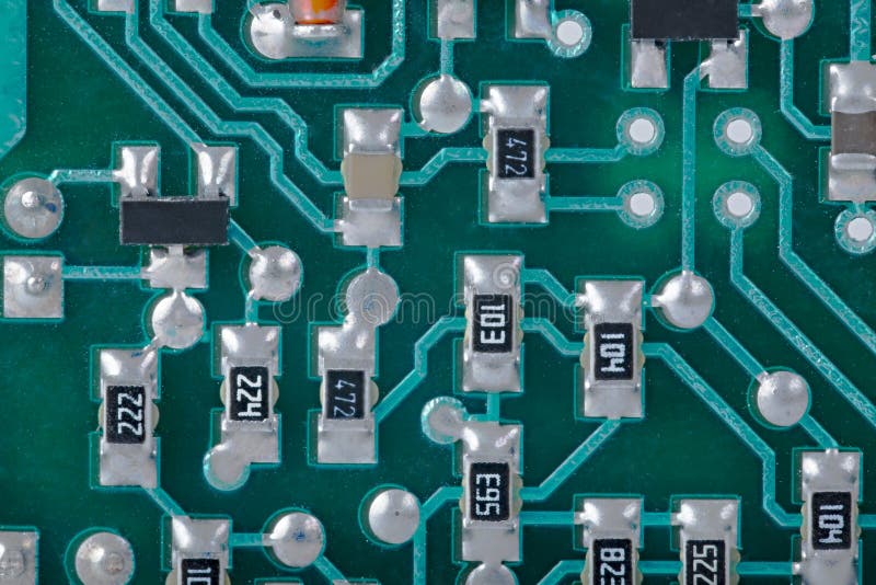 Circuit Board Detail royalty free stock images
