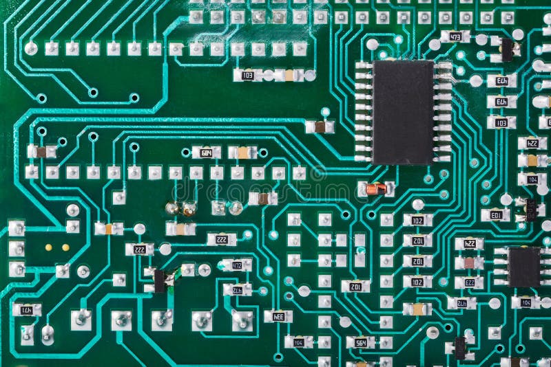 Circuit Board Detail royalty free stock photography