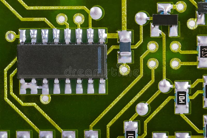 Circuit Board Detail stock image