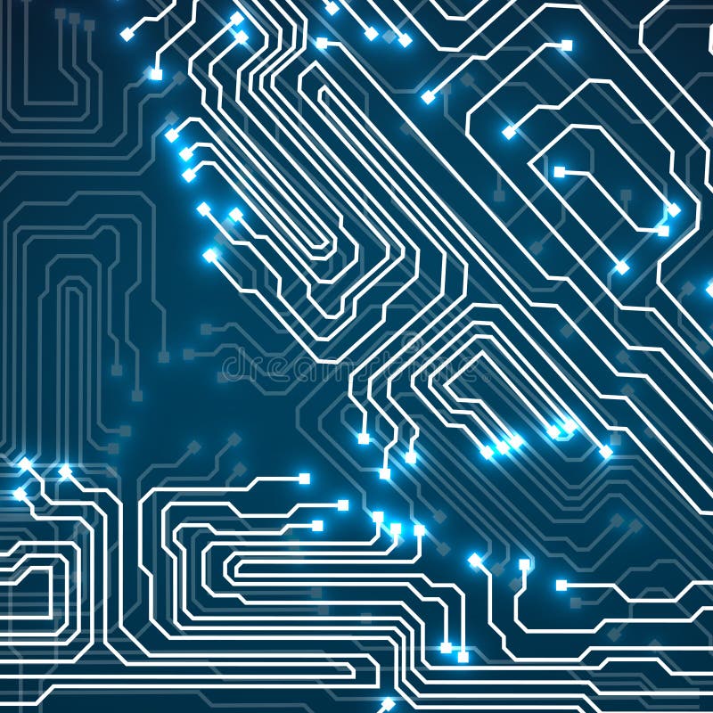 Circuit Board Technology Background  Stock Vector 
