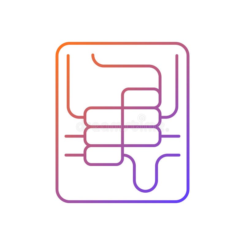 Circuit breaker panel gradient linear vector icon royalty free illustration