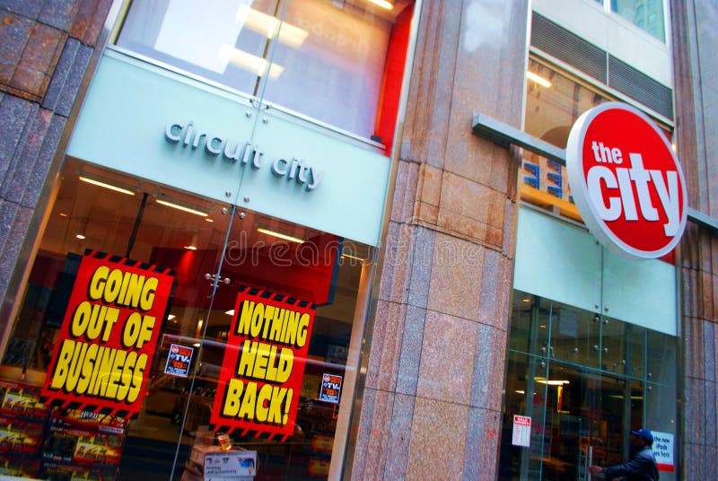 Circuit City - een ander faillissement stock fotografie Circuit City - een ander faillissement stock fotografie