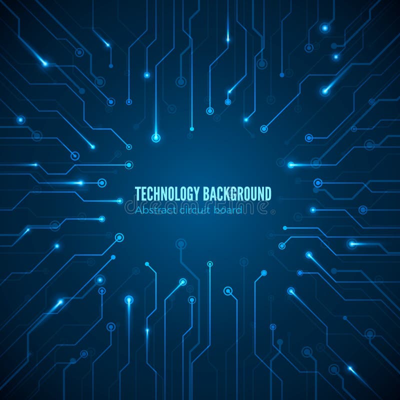 Circuit hardware texture. Computer chipset connection. Concept of circuit board background. Abstract computer motherboard. Vector royalty free illustration