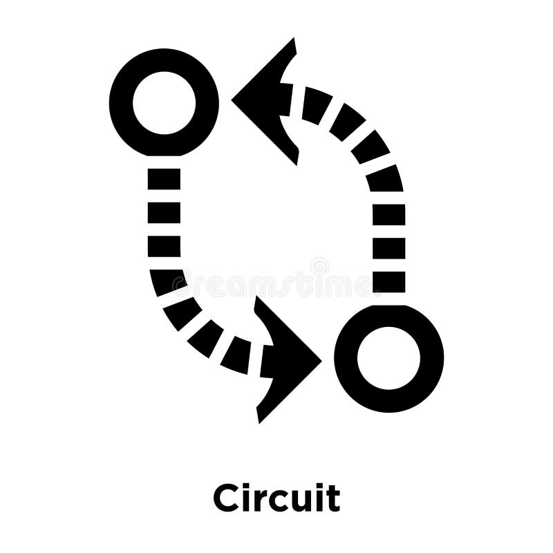 Circuit icon vector isolated on white background, logo concept o stock illustration Circuit icon vector isolated on white background, logo concept o stock illustration