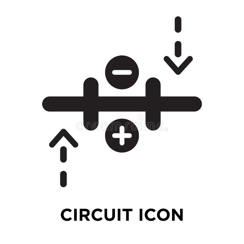 Circuit icon vector isolated on white background, logo concept o stock illustration Circuit icon vector isolated on white background, logo concept o stock illustration