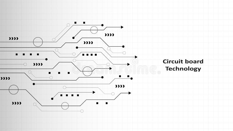 Circuit technology background stock illustration