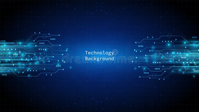 Circuit technology background stock illustration
