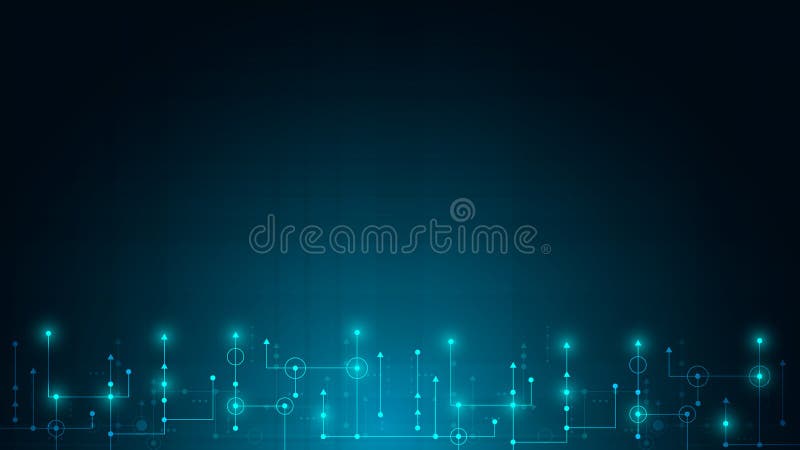 Circuit technology background stock illustration
