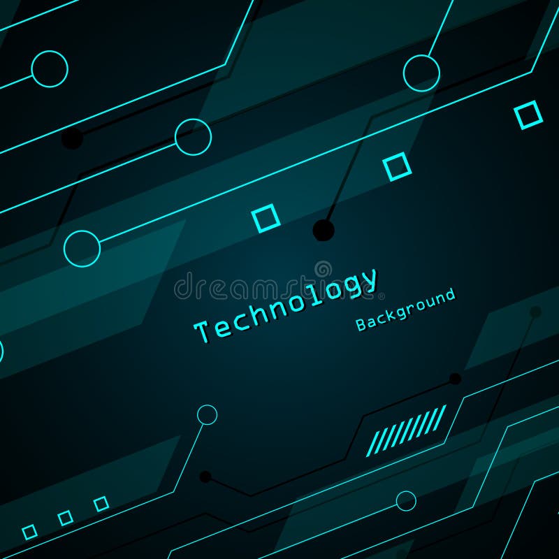 Circuit technology background vector illustration