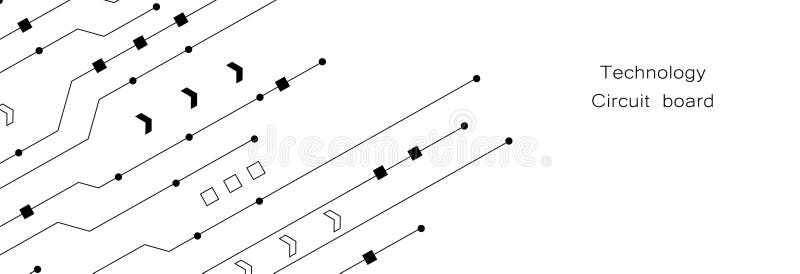 Circuit technology background vector illustration
