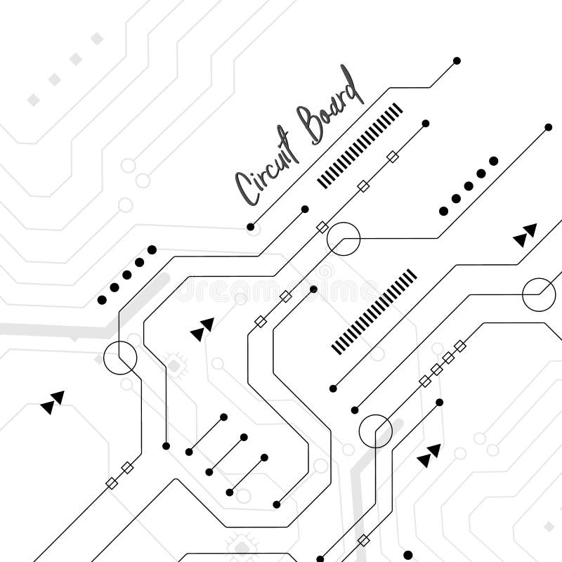 Circuit technology background stock illustration