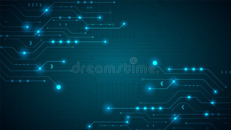 Circuit technology background stock illustration