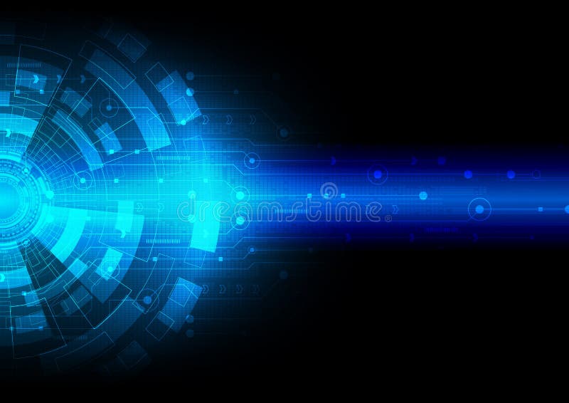 Circuit technology background stock illustration