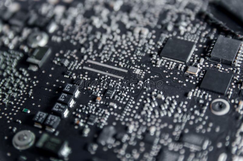 Circuito e hardware elettronico, riparazione di elettrico fotografia stock Circuito e hardware elettronico, riparazione di elettrico fotografia stock