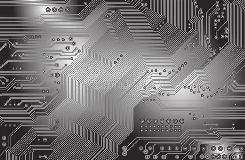 Abstract illustration of the printed circuit - technology abstract -. Abstract illustration of the printed circuit - technology abstract -