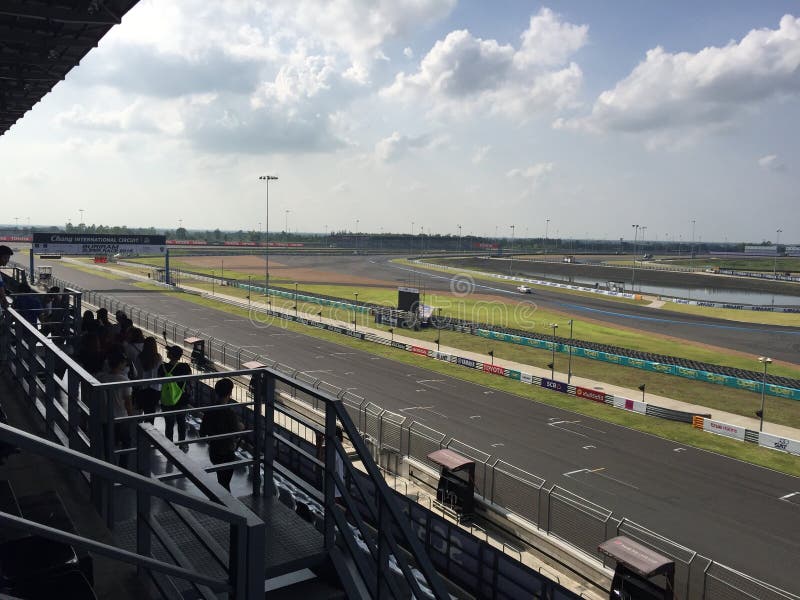 Circuito Internacional de Chang en Buriram, Tailandia imagen de archivo