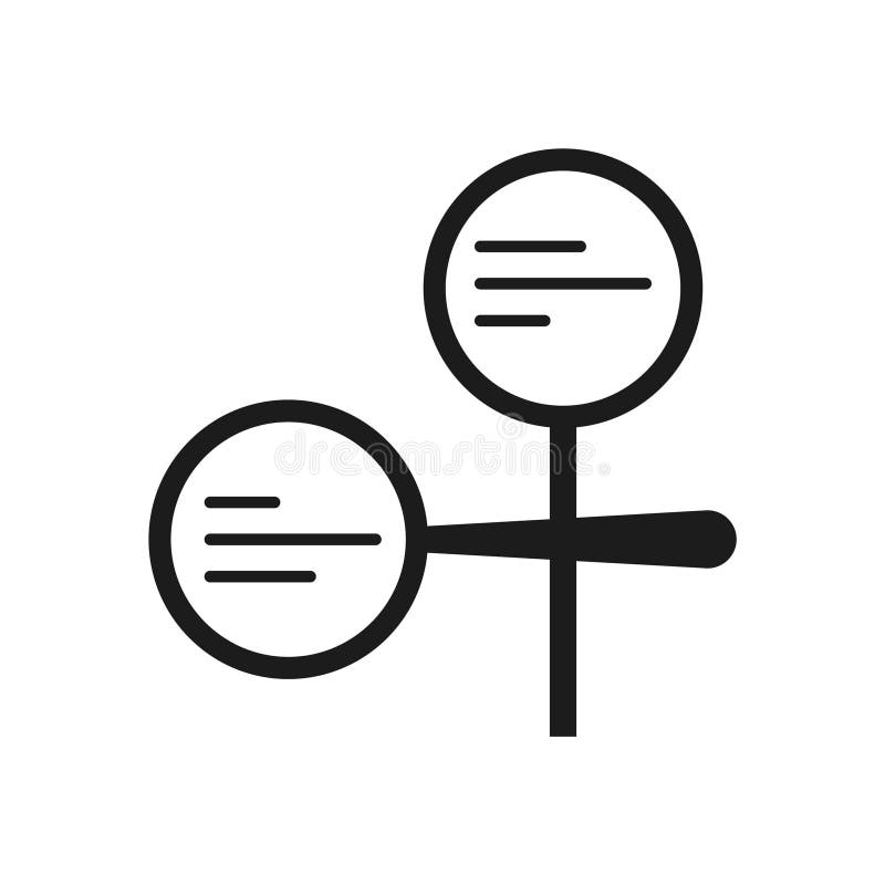 Circular chart symbol. Data visualization element. Minimal infographic icon. Vector analytical design. stock illustration