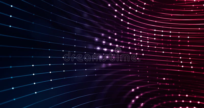 Circular data on the metaverse. Dots connection uploading information royalty free illustration