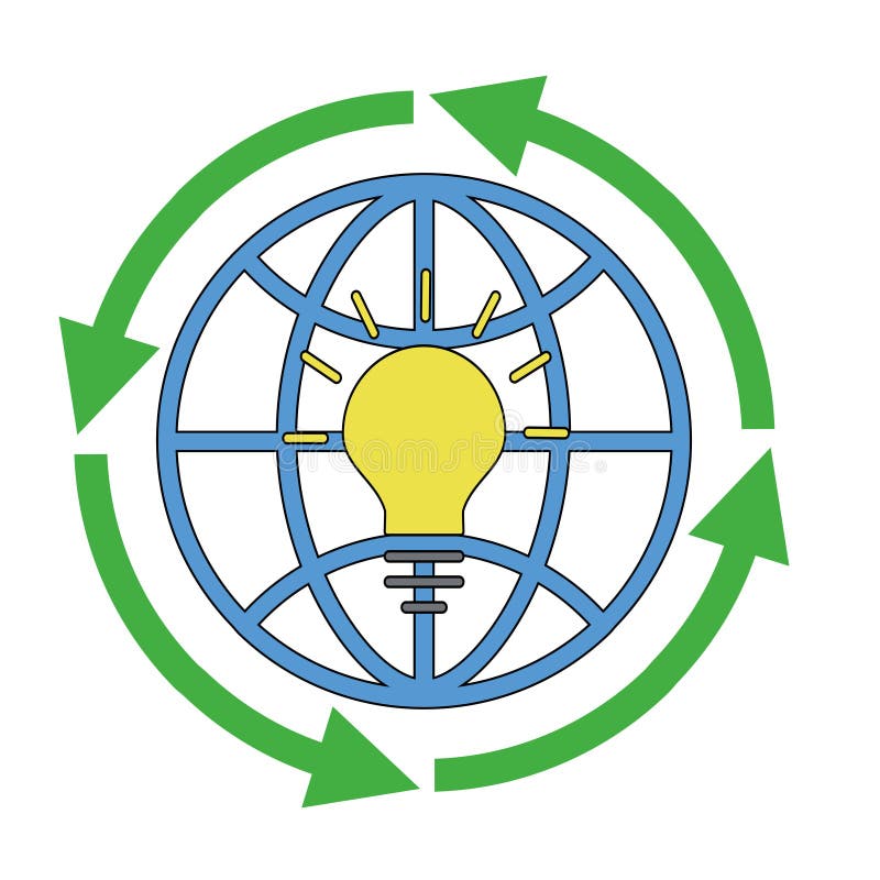 Circular economy product and material flow vector illustration Circular economy product and material flow vector illustration