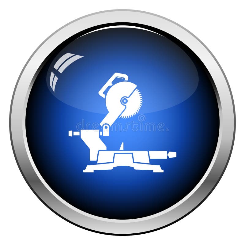 Circular end saw icon stock illustration