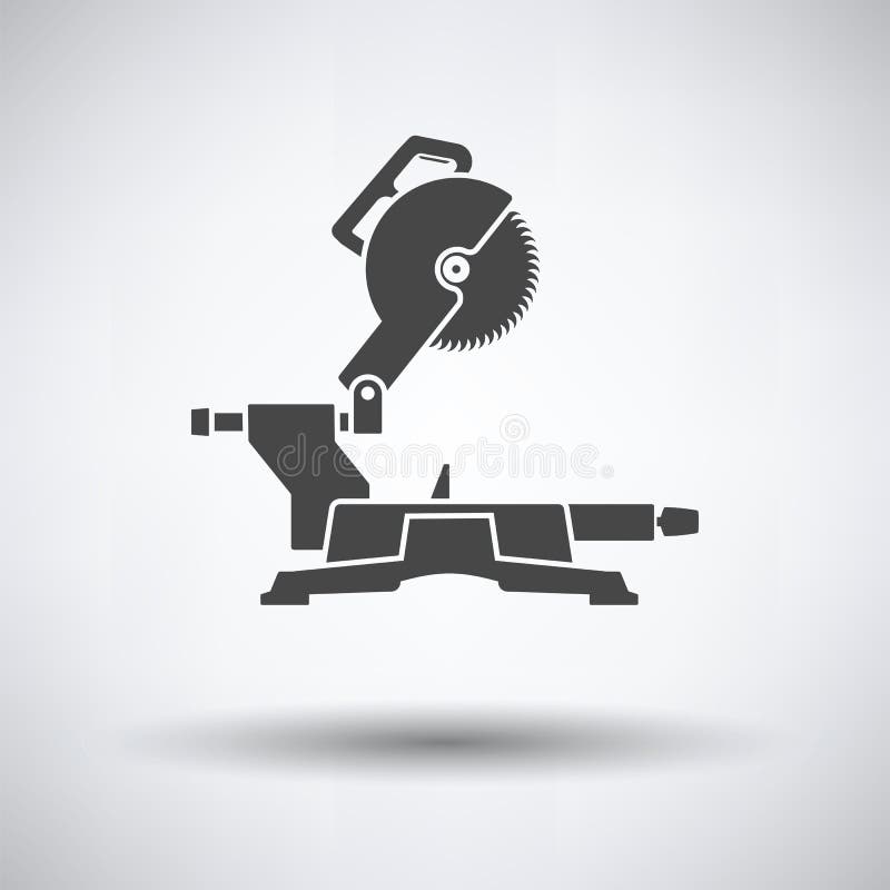 Circular end saw icon stock illustration