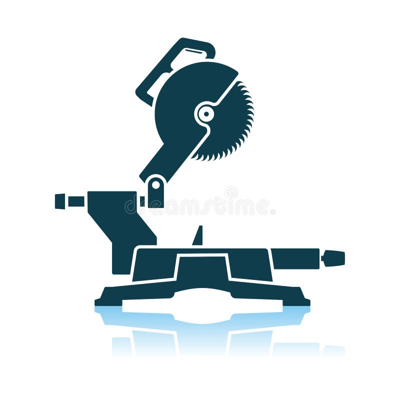 Circular End Saw Icon stock illustration