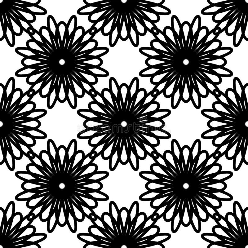 Circular Flower decorative patterns vector illustration
