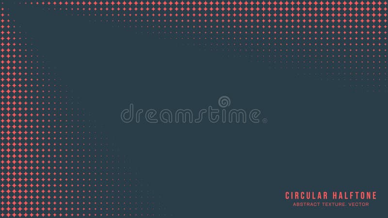 Circular Half Tone Pattern Rays Border Vector Red Black Colour Abstract Backdrop vector illustration