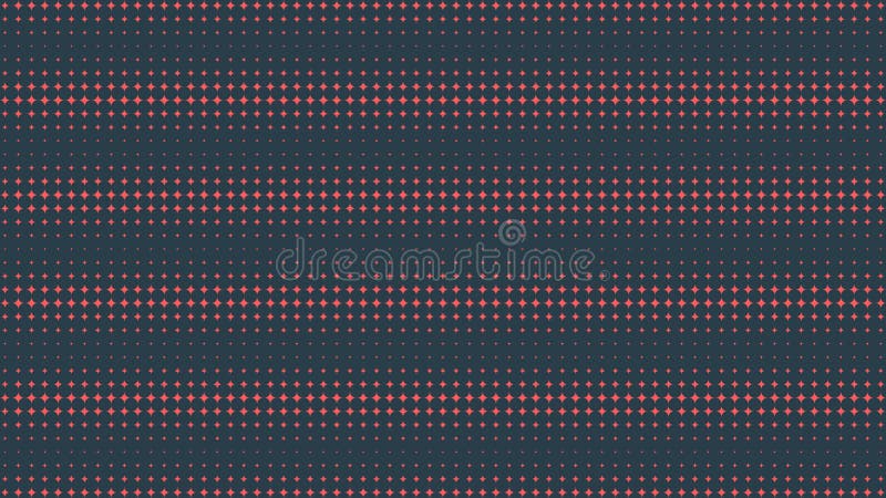 Circular Half Tone Pattern Vector Interference Effect Red Black Abstraction stock illustration