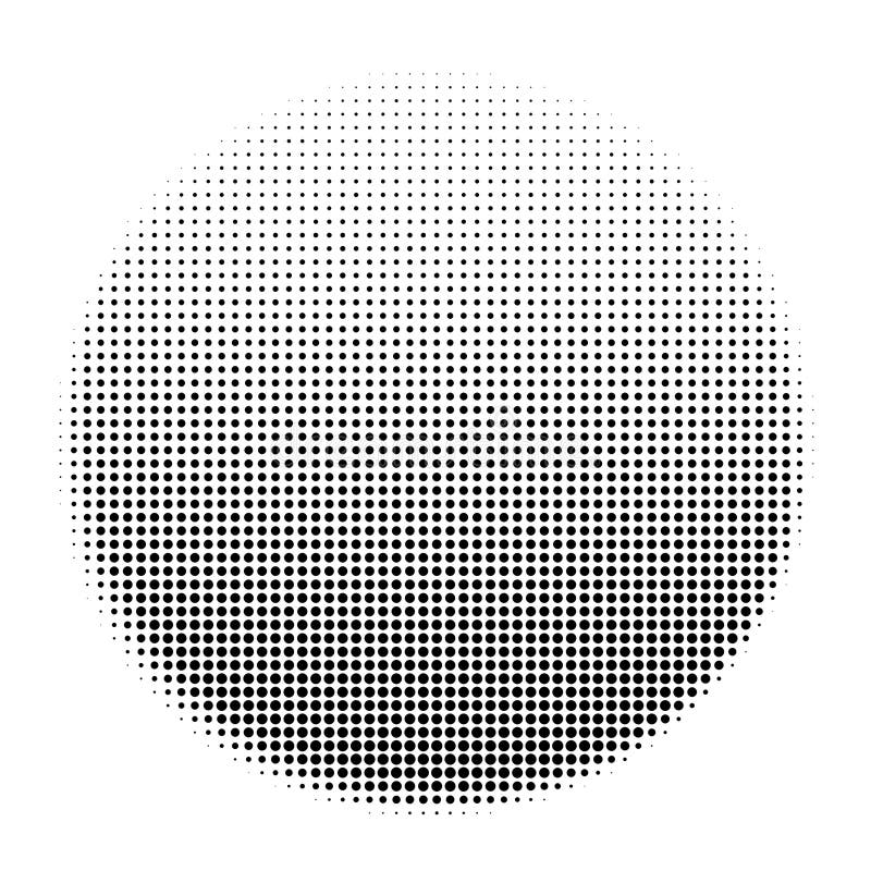 Circular Halftone Gradient Abstract Pattern stock illustration