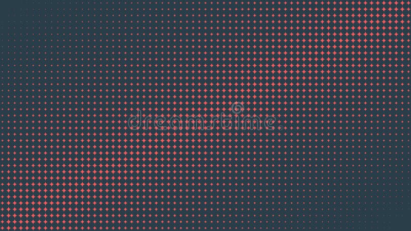 Red Circular Halftone Pattern Faded Gradient Tilted Border Vector Abstract Background stock illustration