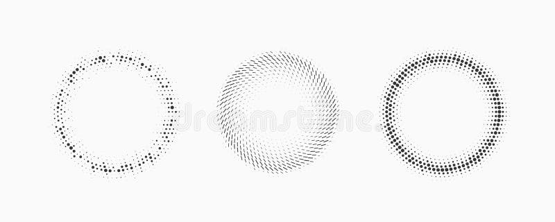 Circular halftone pattern. royalty free illustration