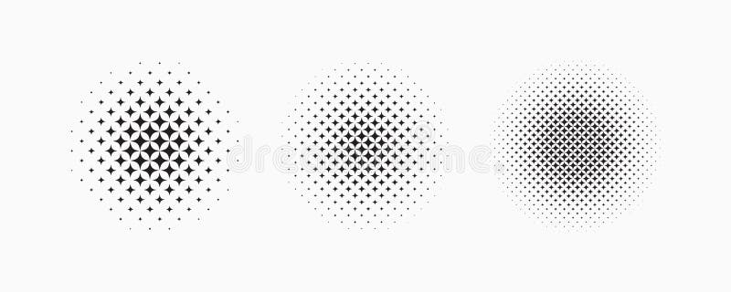 Circular halftone pattern. royalty free illustration