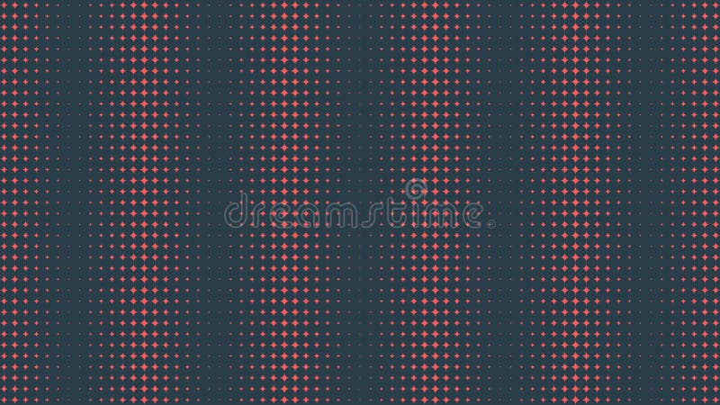 Circular Half Tone Pattern Vector Interference Effect Red Black Abstraction royalty free illustration