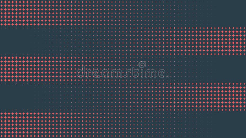 Circular Halftone Pattern Vector Stripes Transition Effect Red Black Abstraction stock illustration