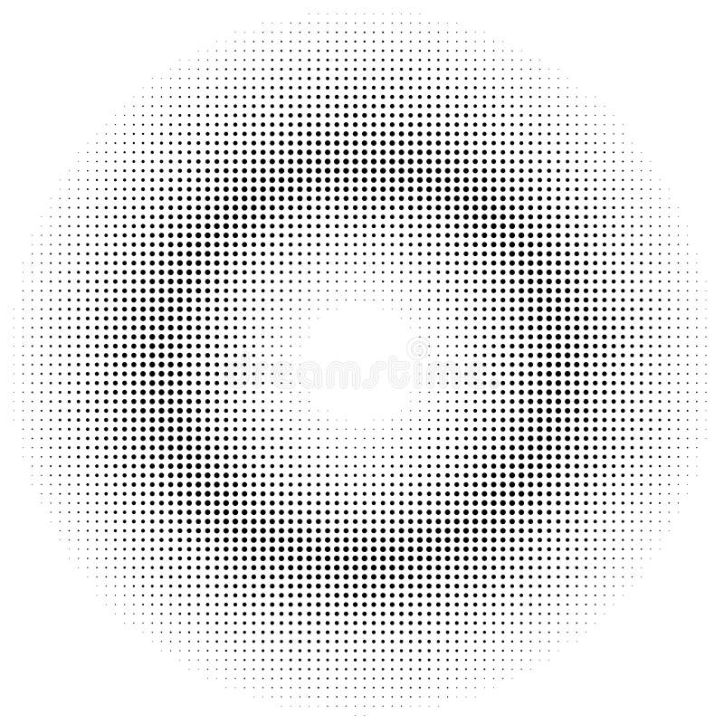 Circular Halftone Ring Abstract Pattern Overlays vector illustration