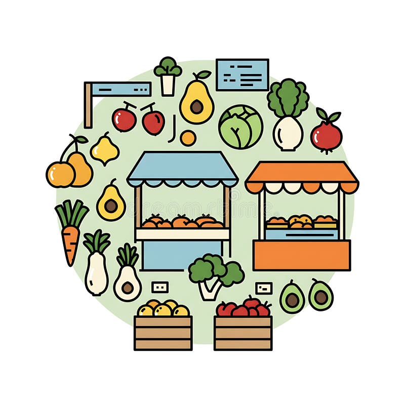 Two Market Stalls Two Market Stalls