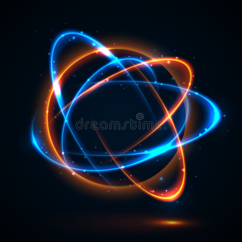 Circular lens flare. stock vector. Illustration of light - 130382125
